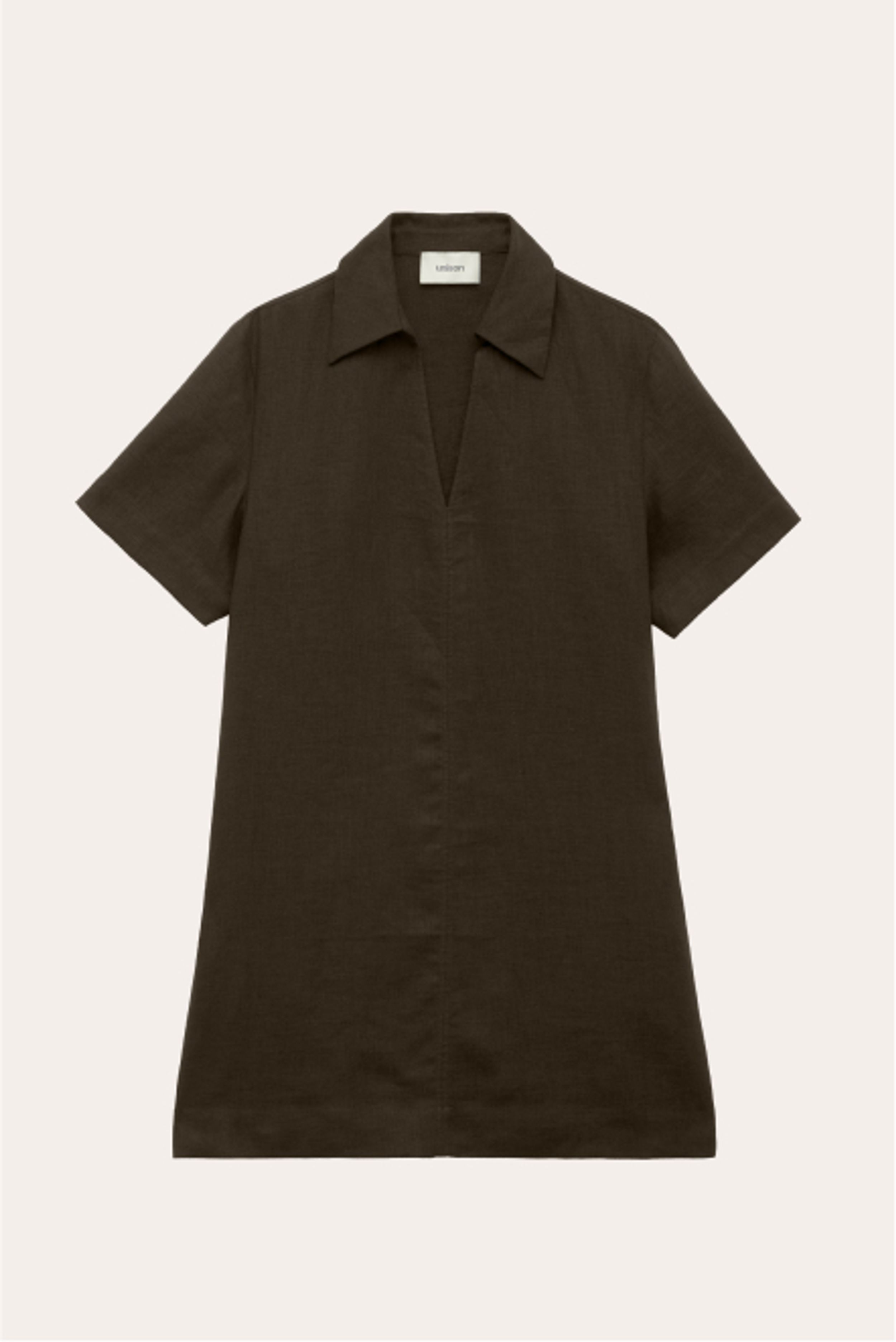 Collared Linen Dress