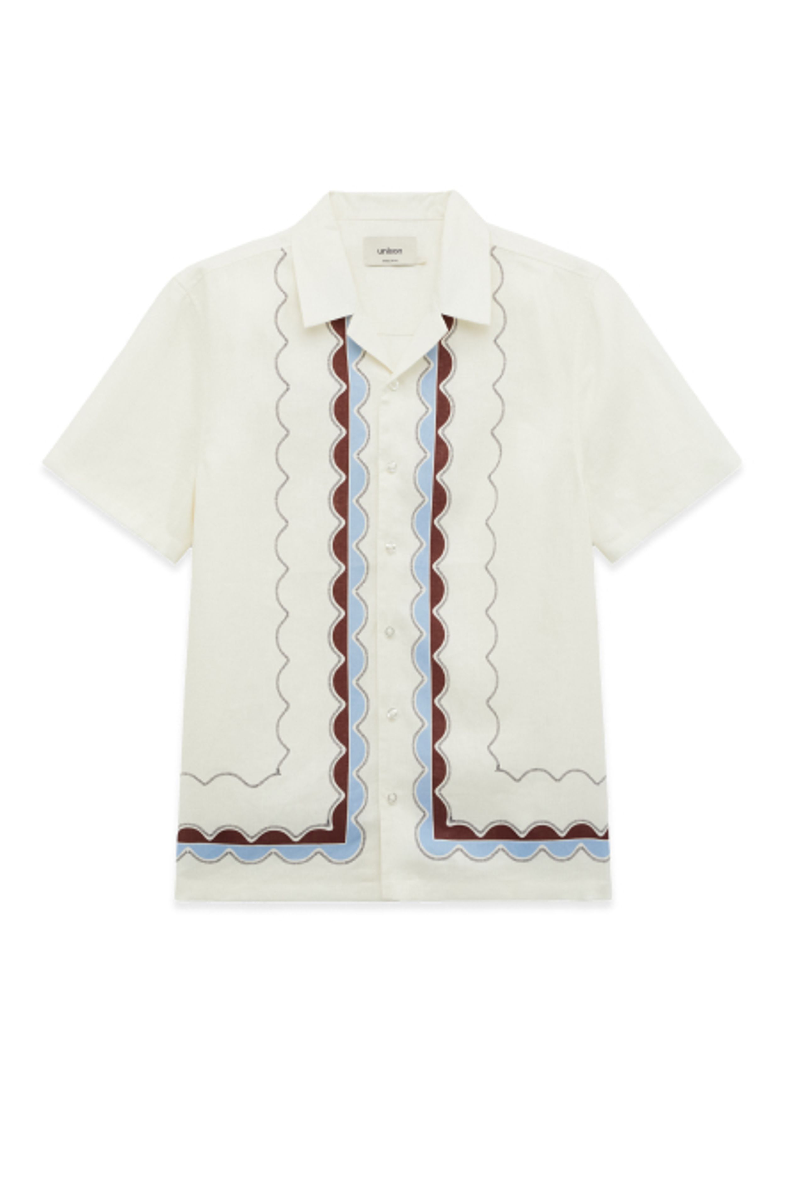 Wavy Border Regular Fit Shirt