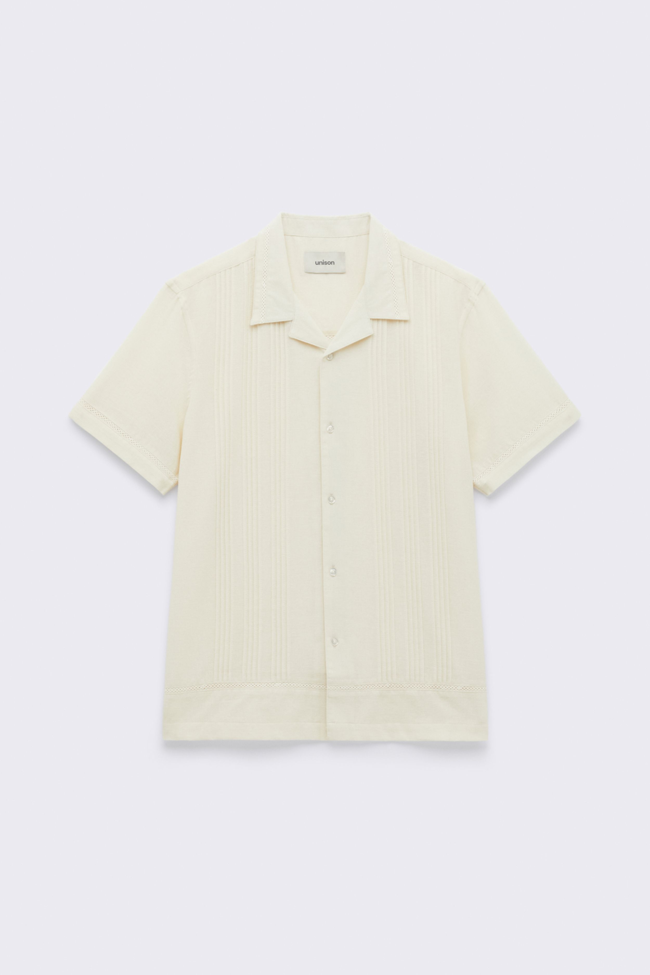 Pintuck S/S Regular Fit Shirt