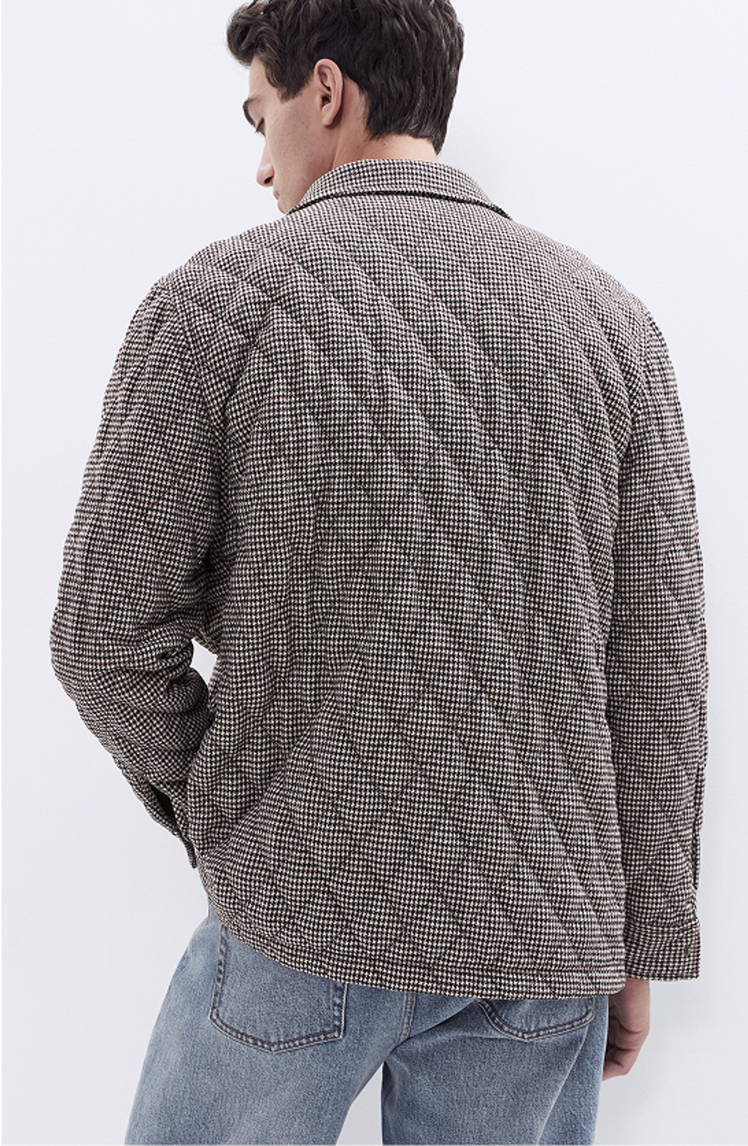 Houndstooth Quilted Jacket