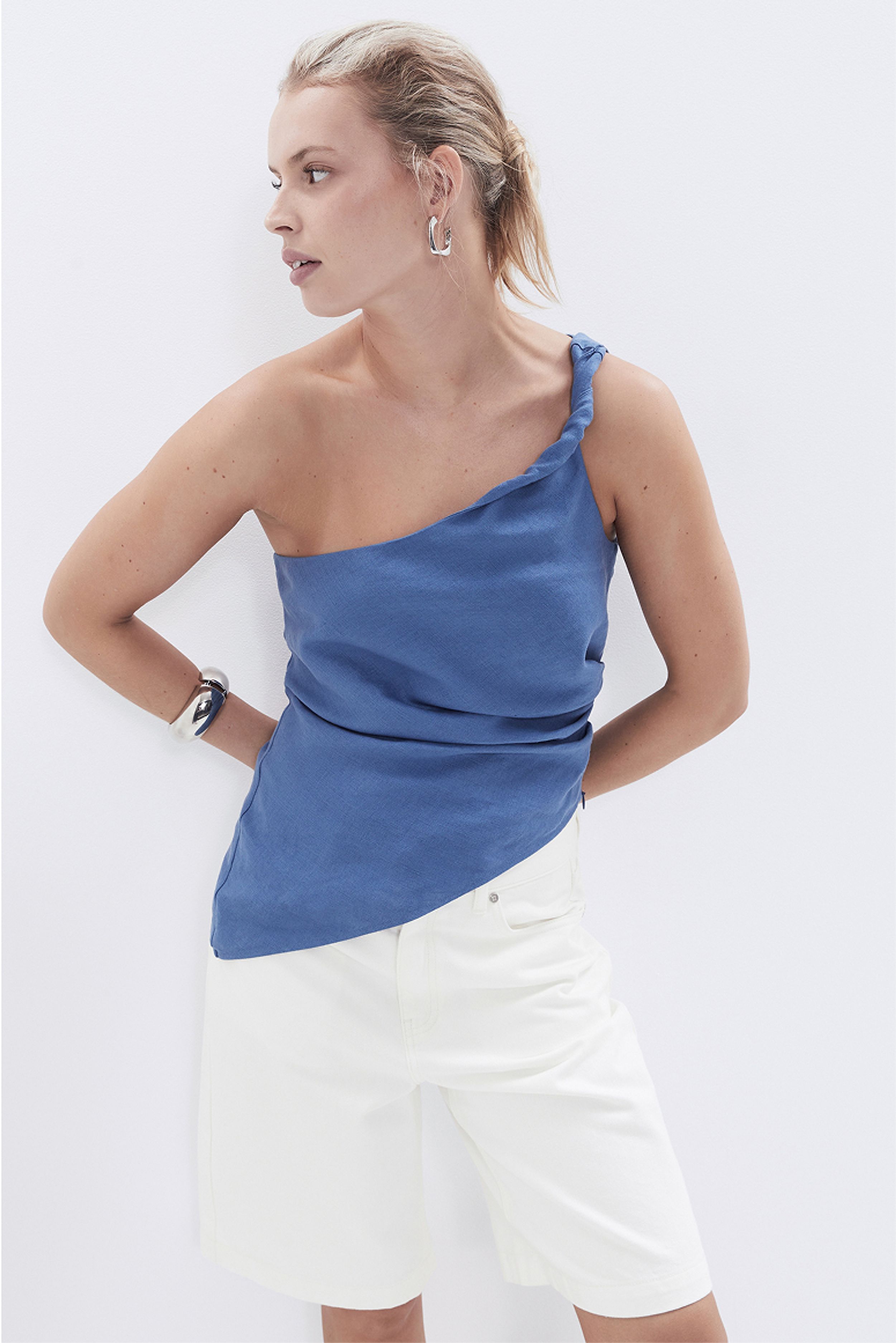 Twist One Shoulder Top