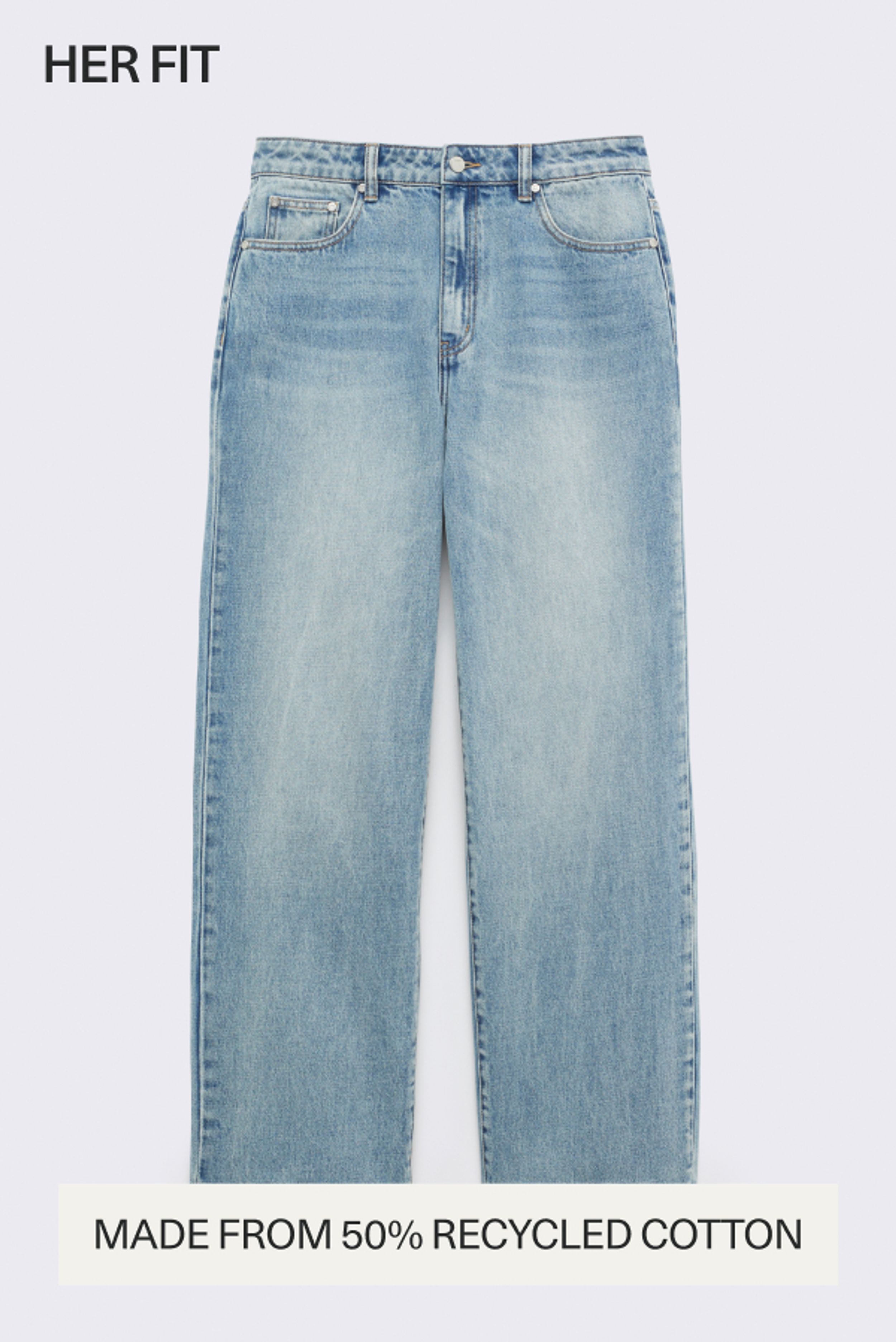 Relaxed Straight Fit Jean
