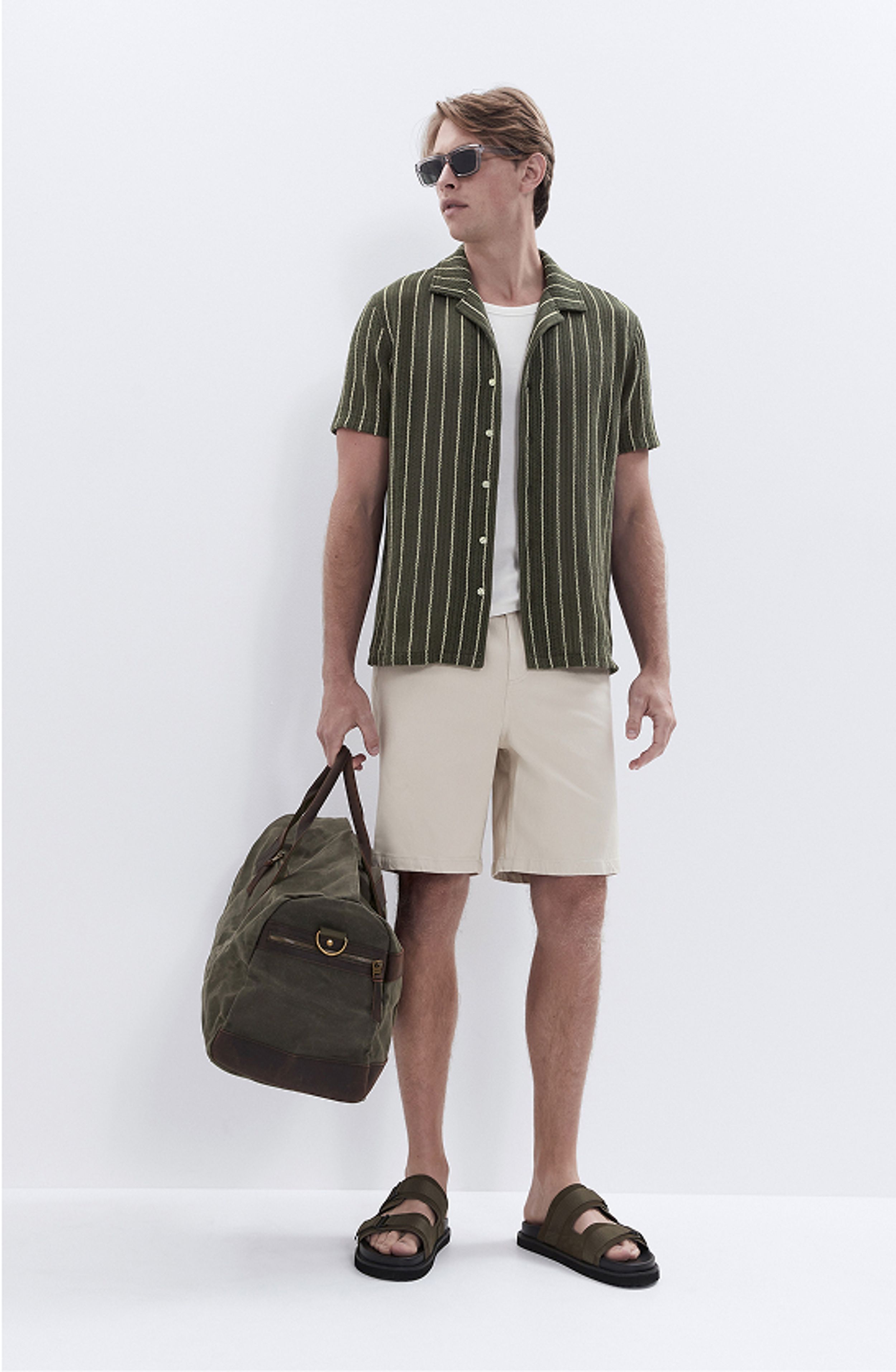 Crochet Textured Resort Shirt