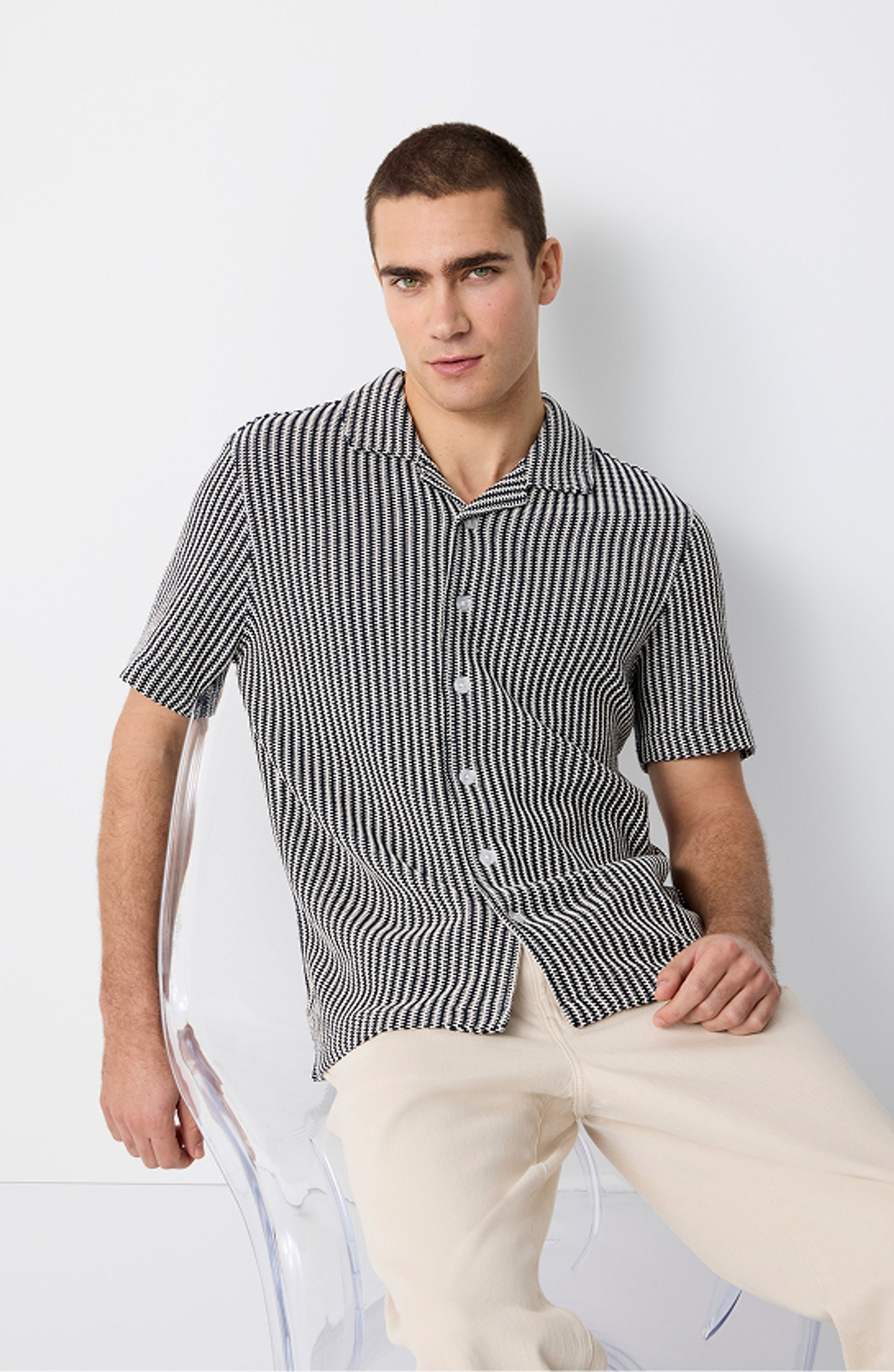 Herringbone Stitch Button Thru