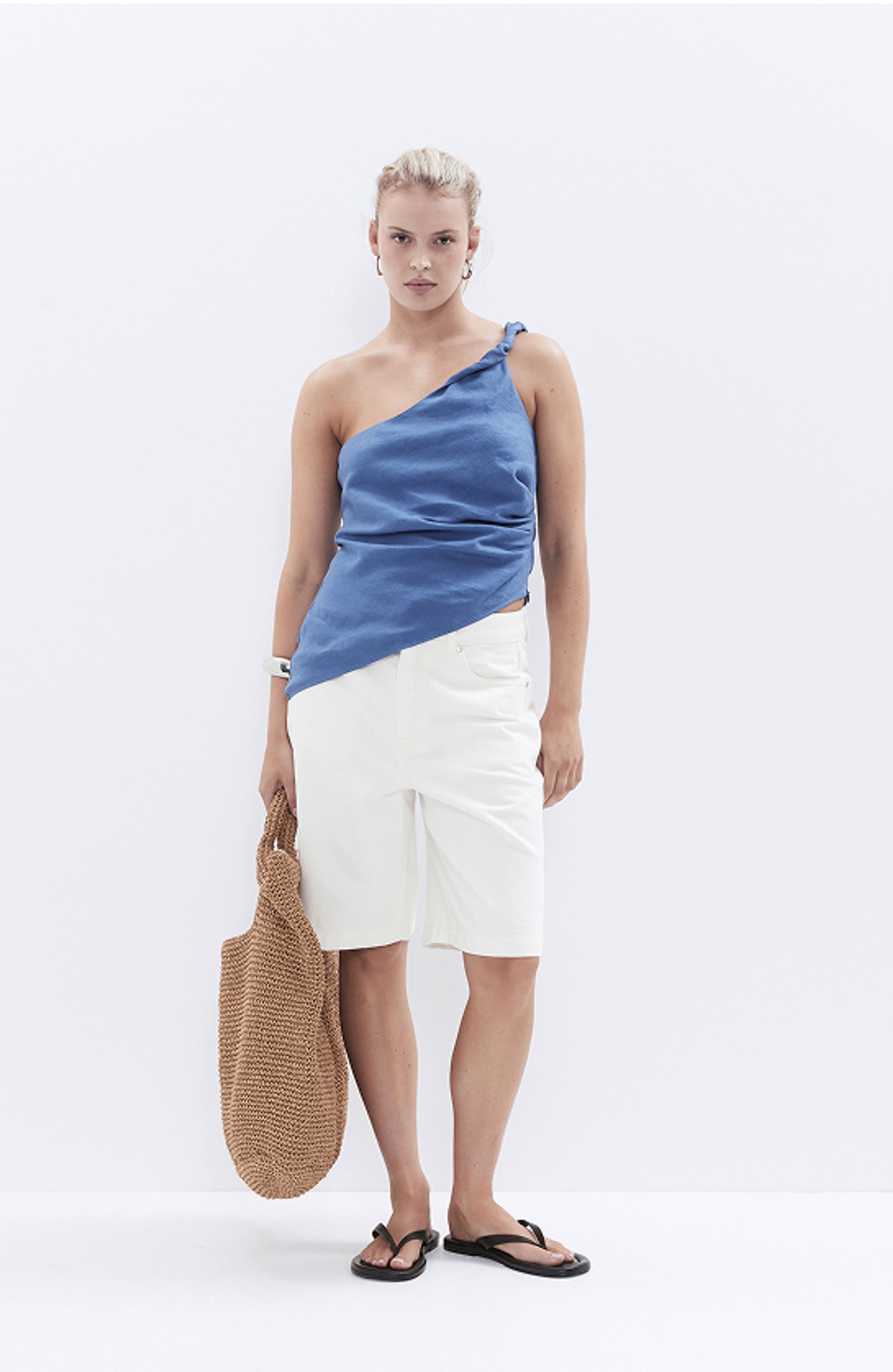 One Shoulder Twist Top