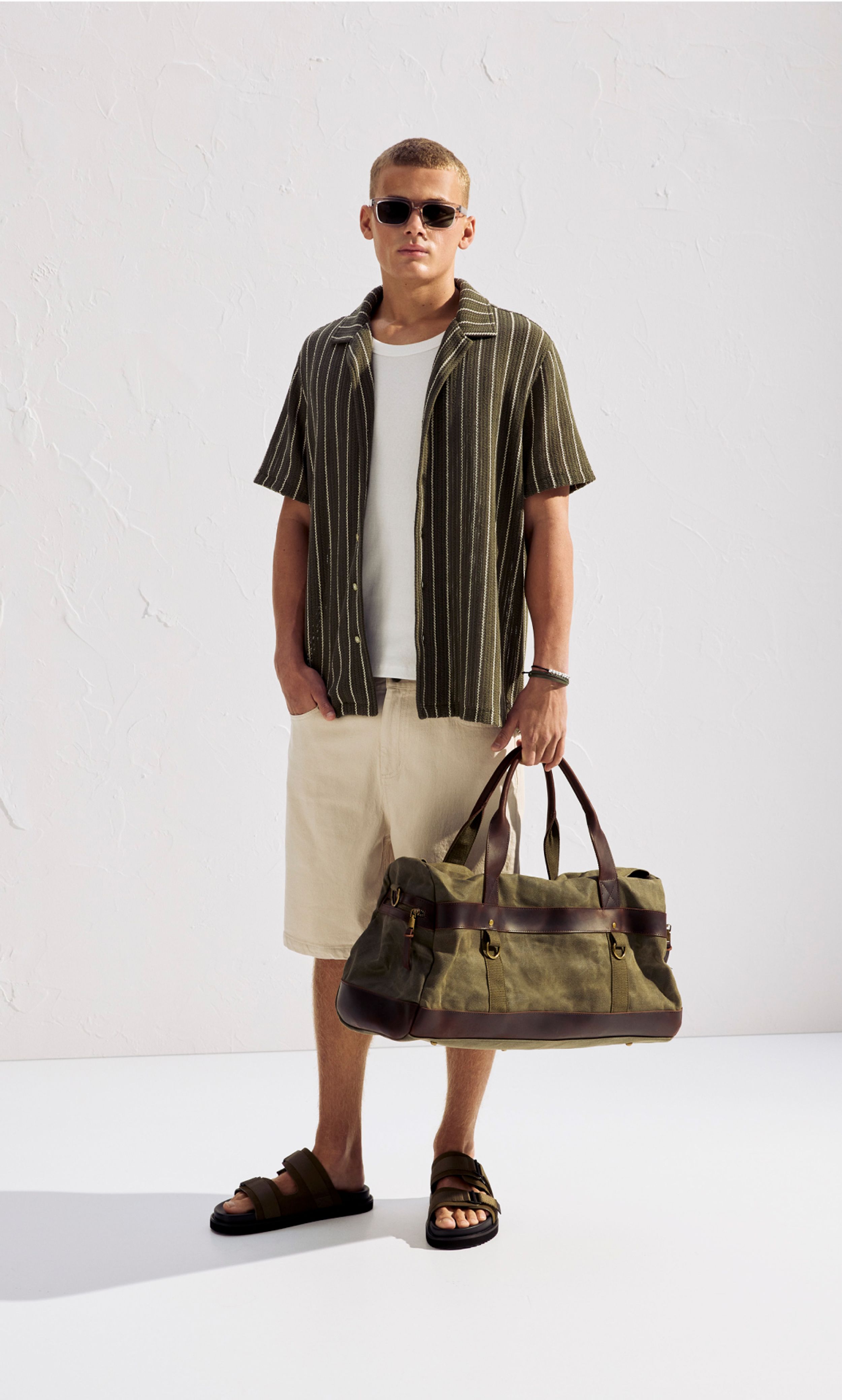 Crochet Textured Resort Shirt