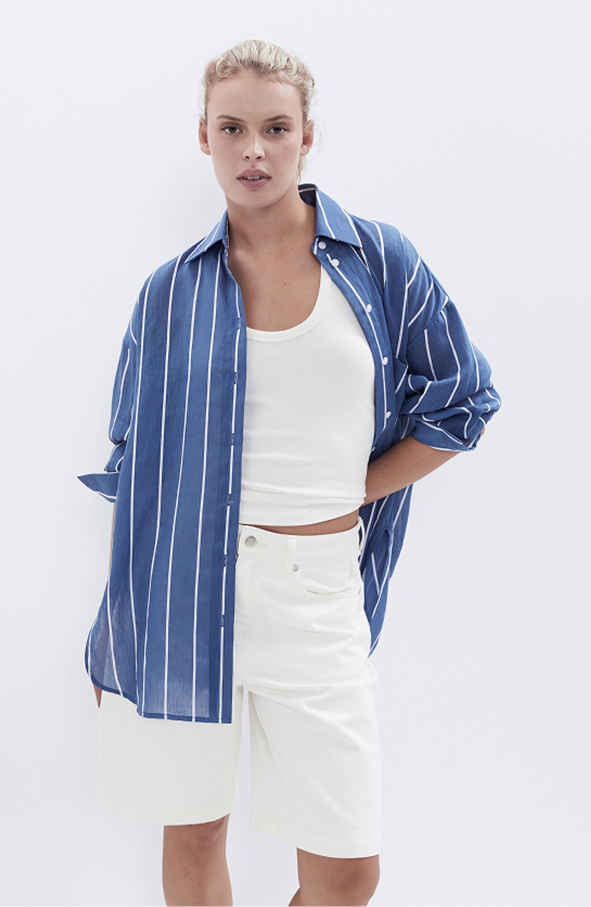 Stripe Oversized Shirt