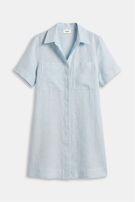 Collared Linen Dress