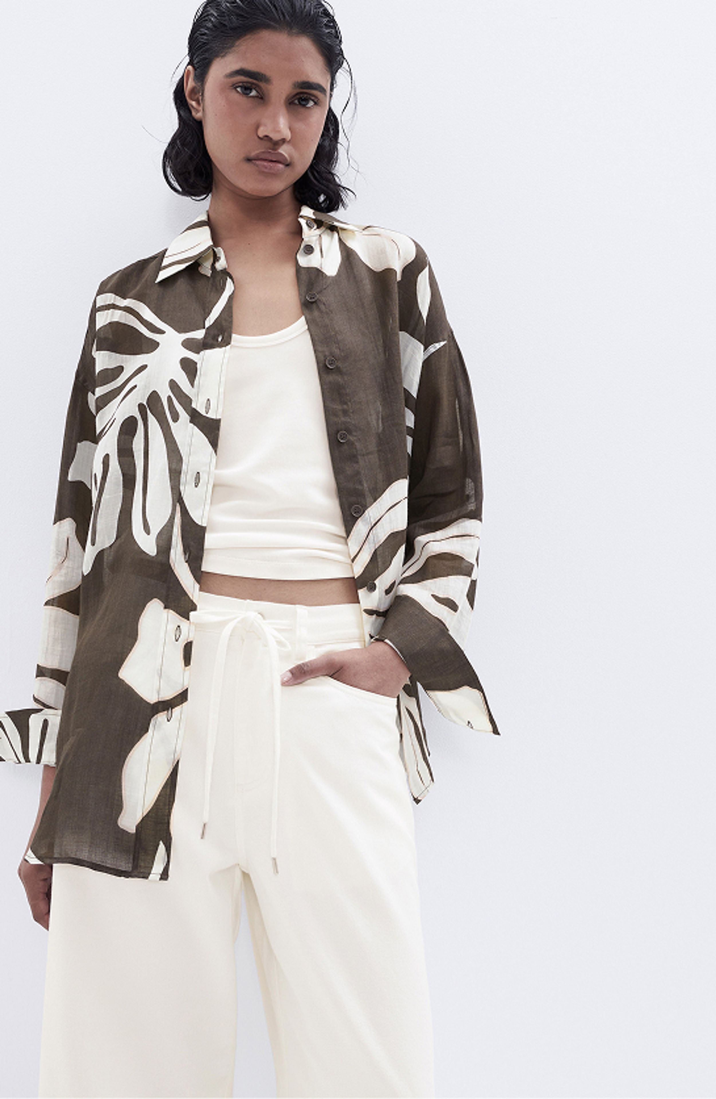 Oversized Ramie Shirt