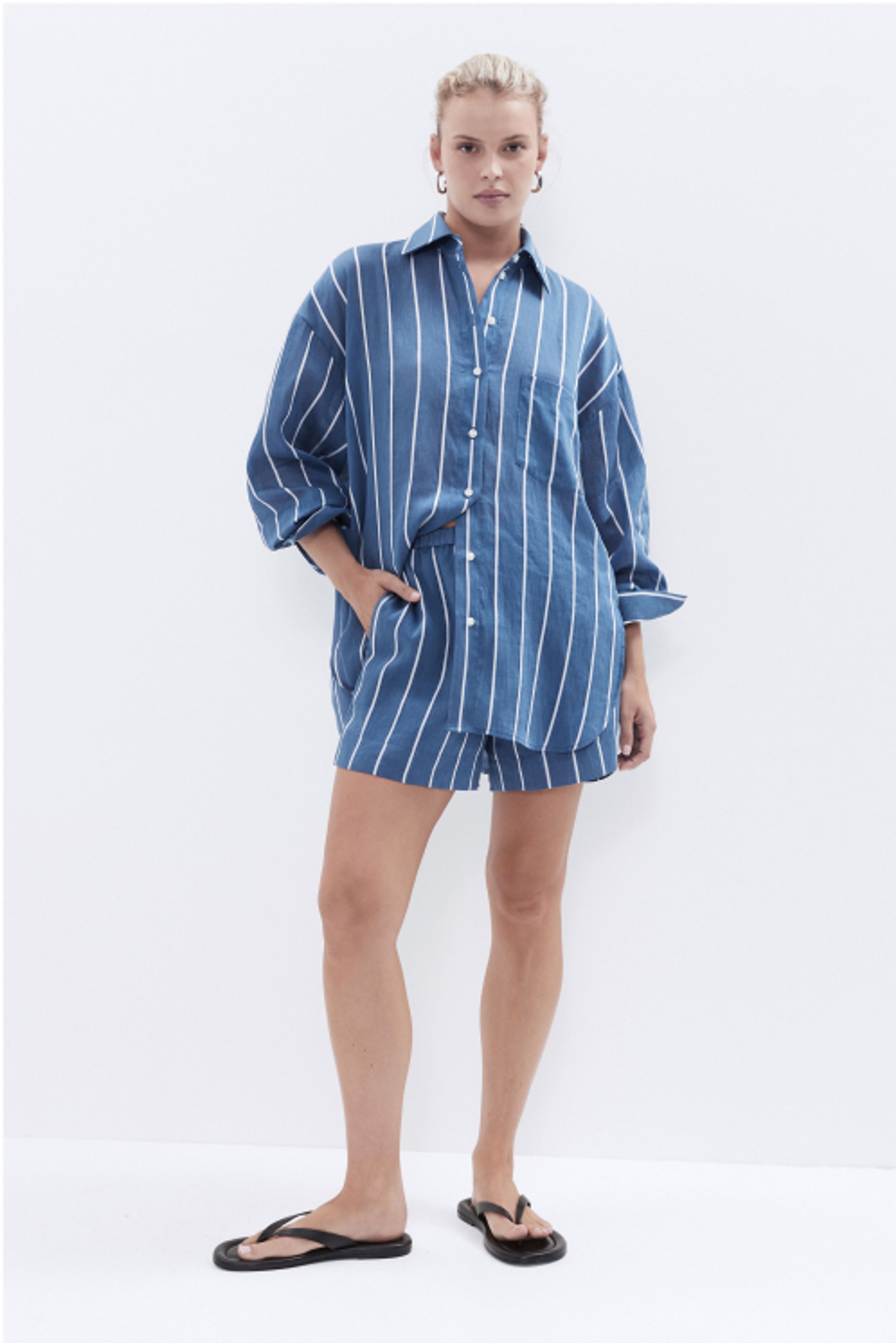 Stripe Pull On Short