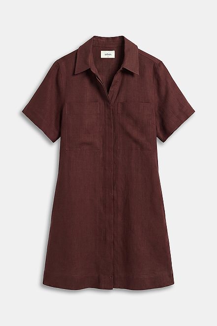 Collared Linen Dress