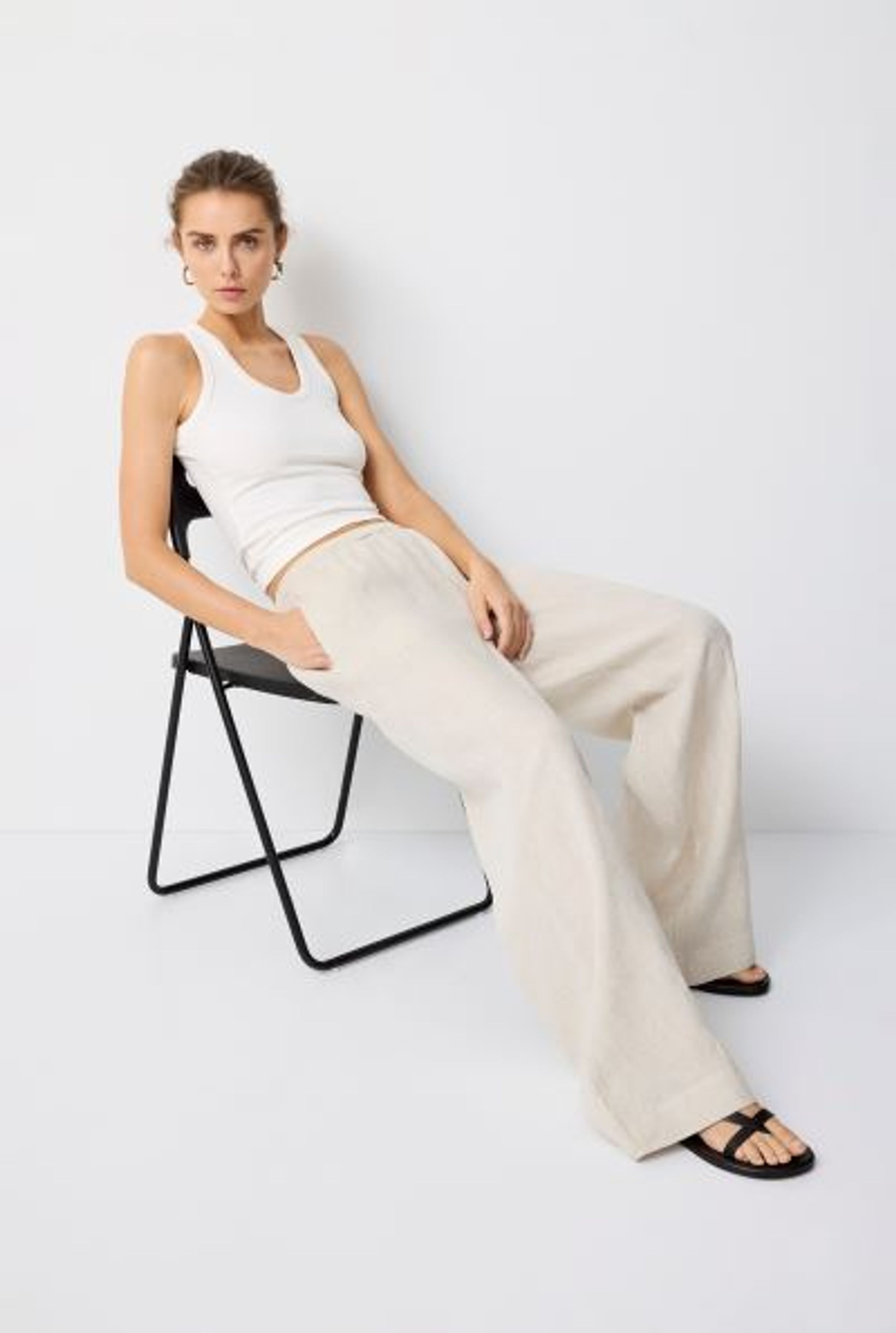 Essential Linen Wide Leg Pant