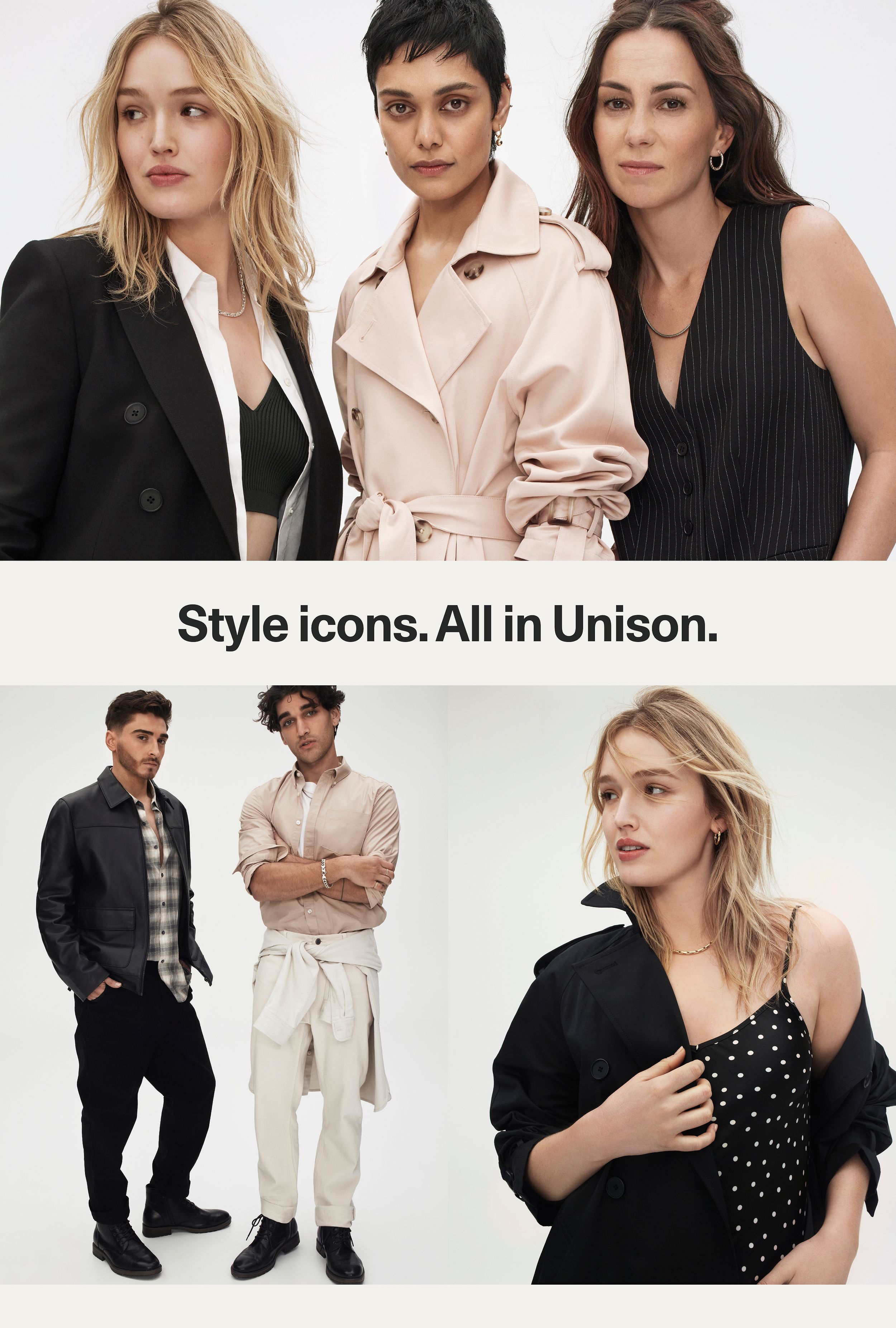 Style icons. All in Unison.