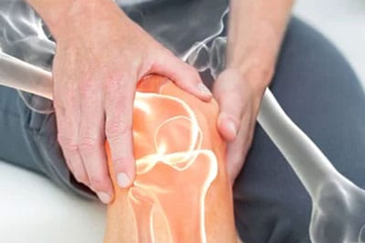 Image depicting knee joint pain.