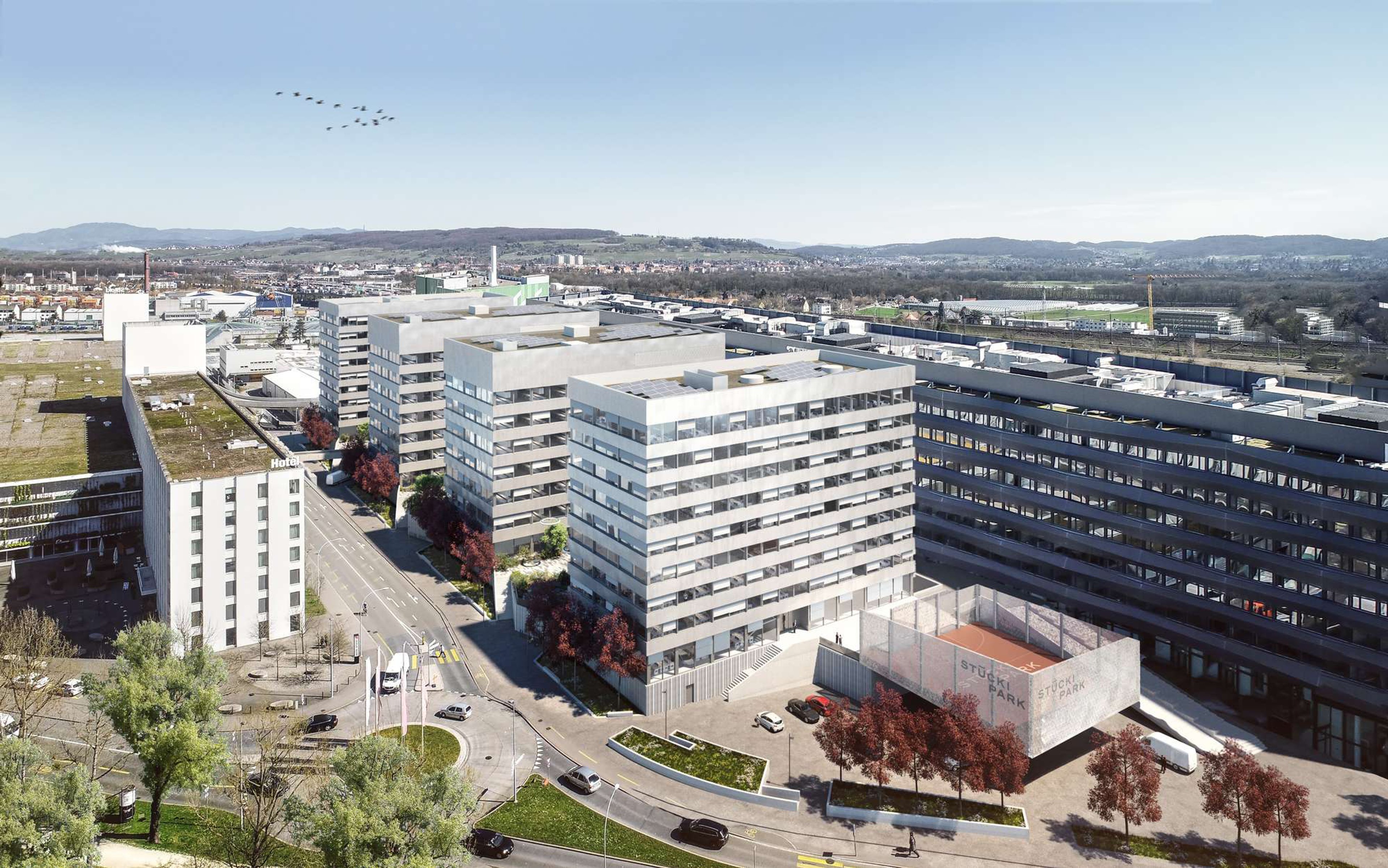 Stücki Park Haus G Projekt Hintergrundbild