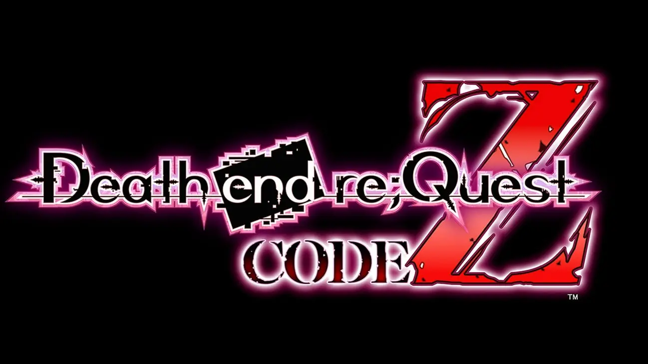 The Death end re;Quest Code Z logo against a black background