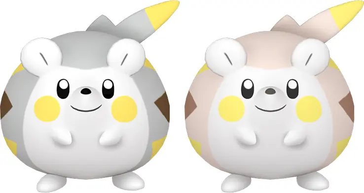 Normal and Shiny Togedemaru