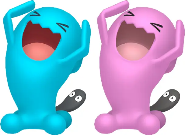 Normal and Shiny Wobbuffet