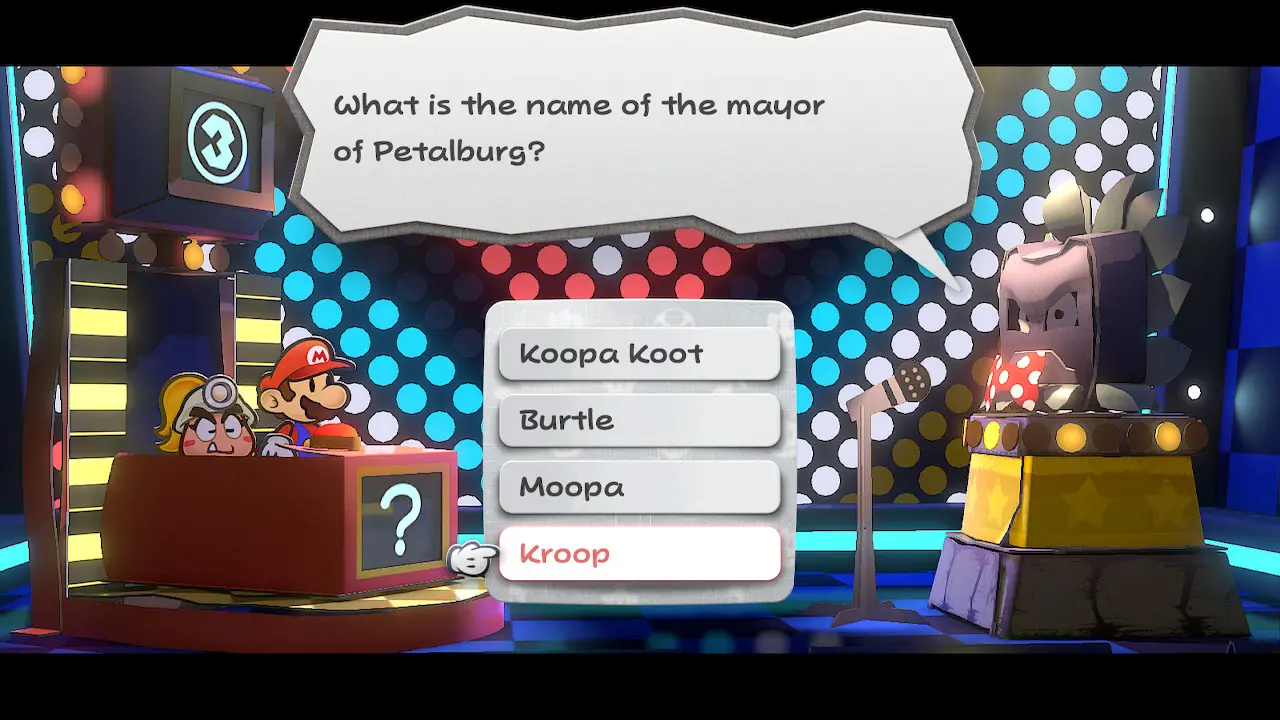 The third multiple-choice quiz question in Shhwonk Fortress