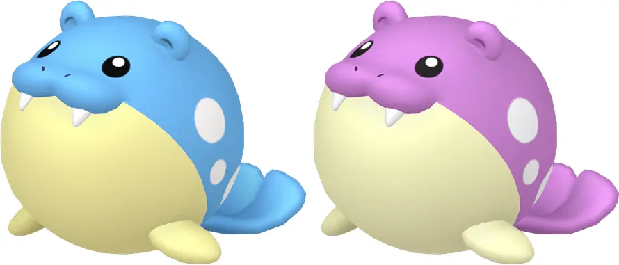 Normal and Shiny Spheal