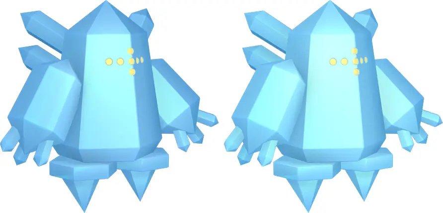 Normal and Shiny Regice