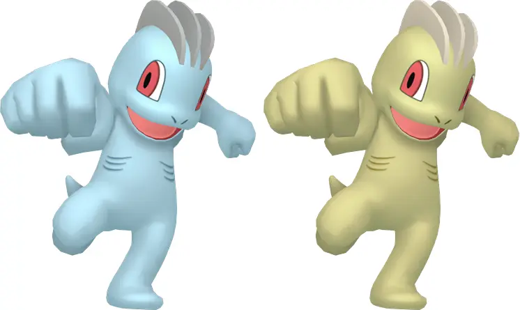 Normal and Shiny Machop