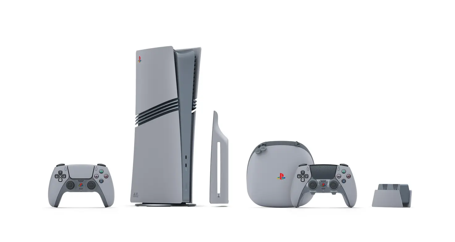 PlayStation 30th Anniversary Collection Paints PS5 Pro, Other Accessories in Classic Colorway