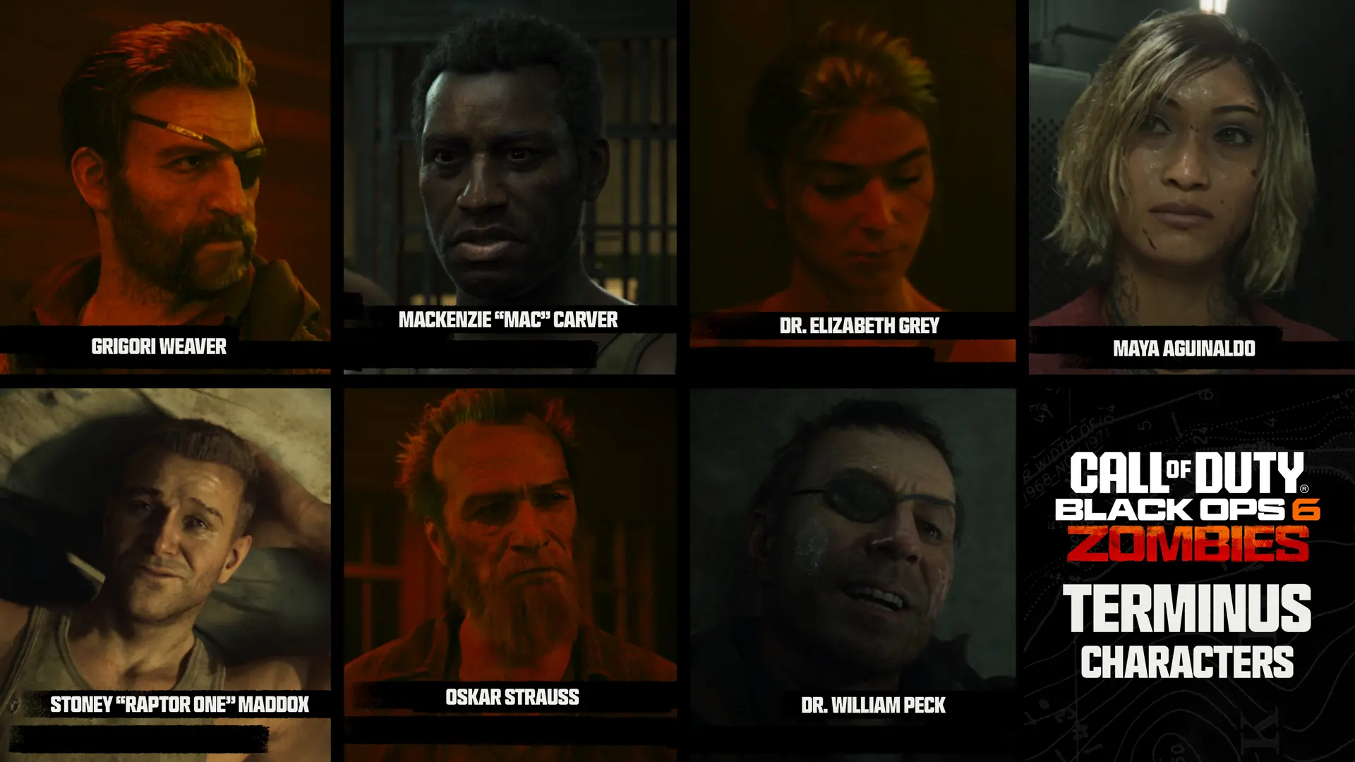 The seven leading characters revealed for Call of Duty: Black Ops 6 Zombies