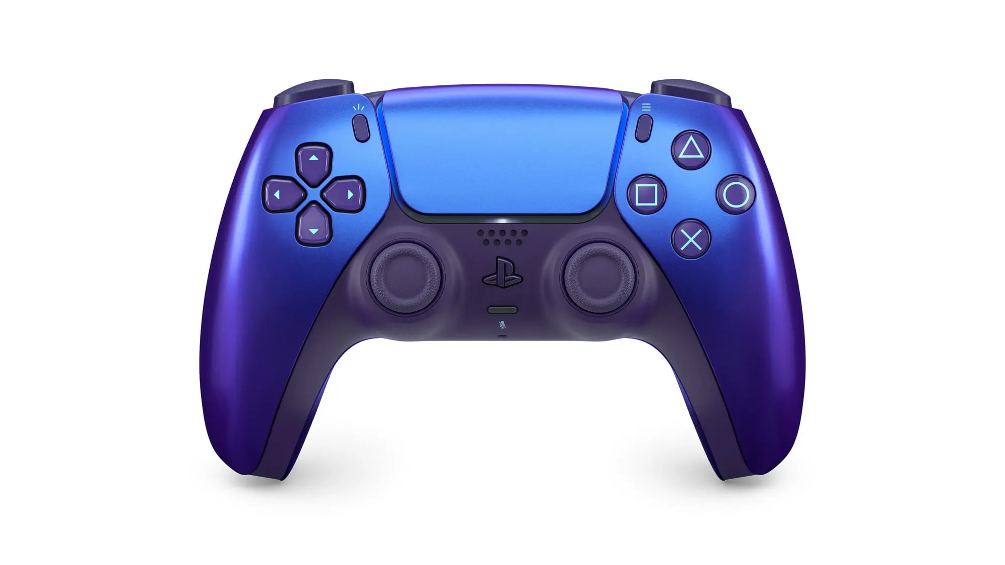 The Chroma Indigo DualSense Wireless Controller against a white background