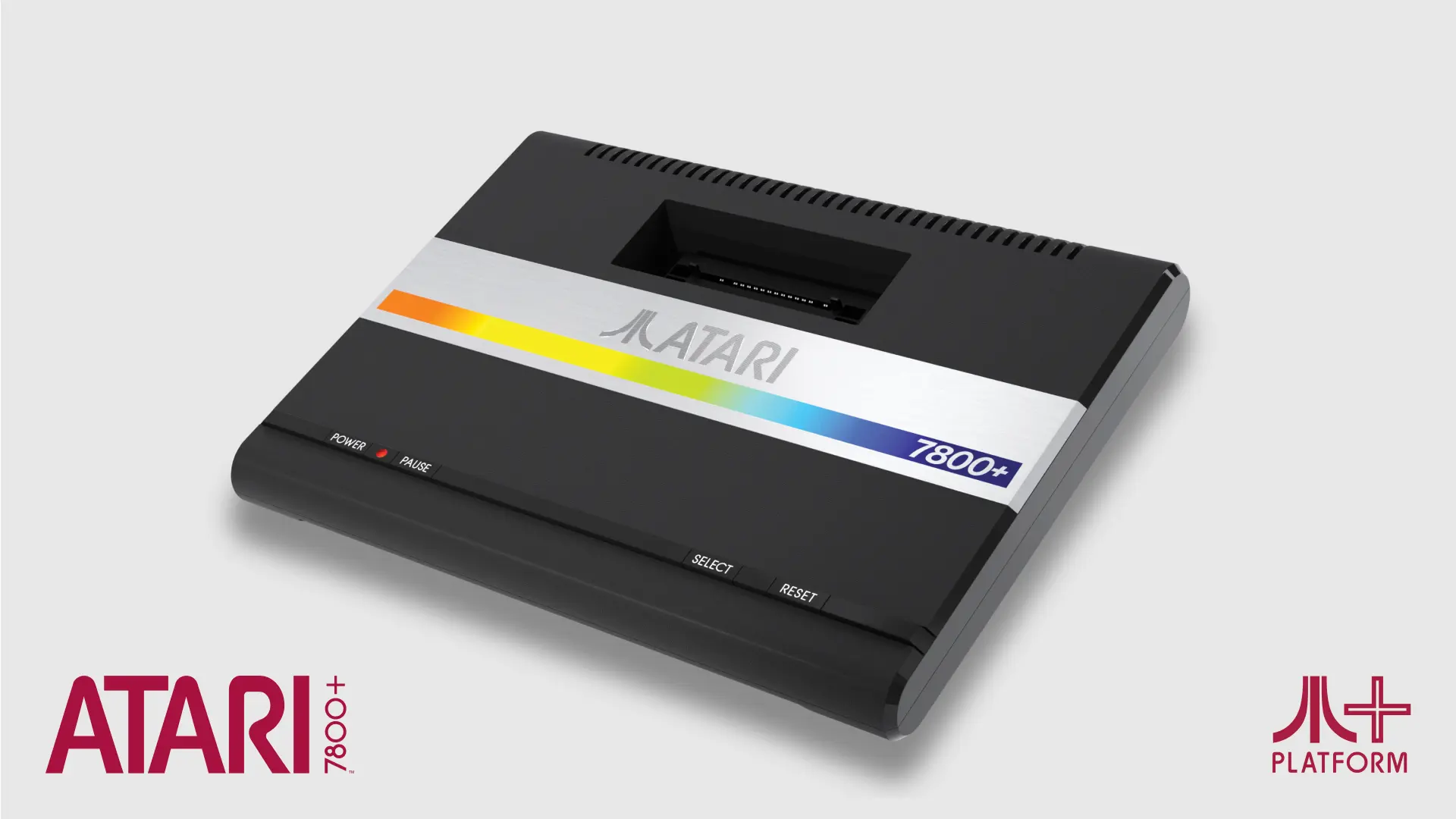 The Atari 7800+ system against a white background