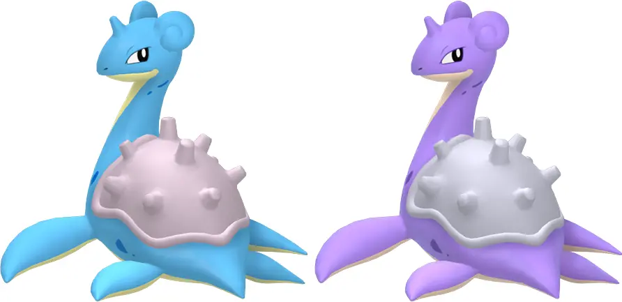 Normal and Shiny Lapras