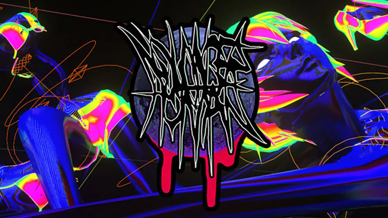 Psychedelic artwork for the No More Human video game