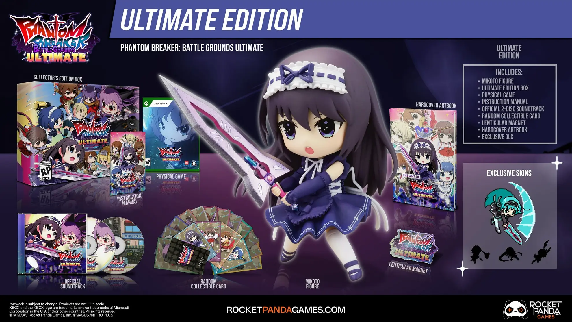 The contents in the Phantom Breaker: Battle Grounds Ultimate Ultimate Edition video game