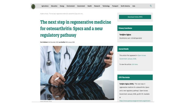 Regenerative medicine and osteoarthritis: SVF, exosomes and beyond