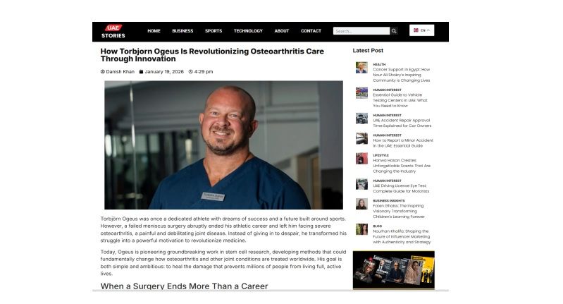 How Torbjorn Ogeus Is Revolutionizing Osteoarthritis Care Through Innovation