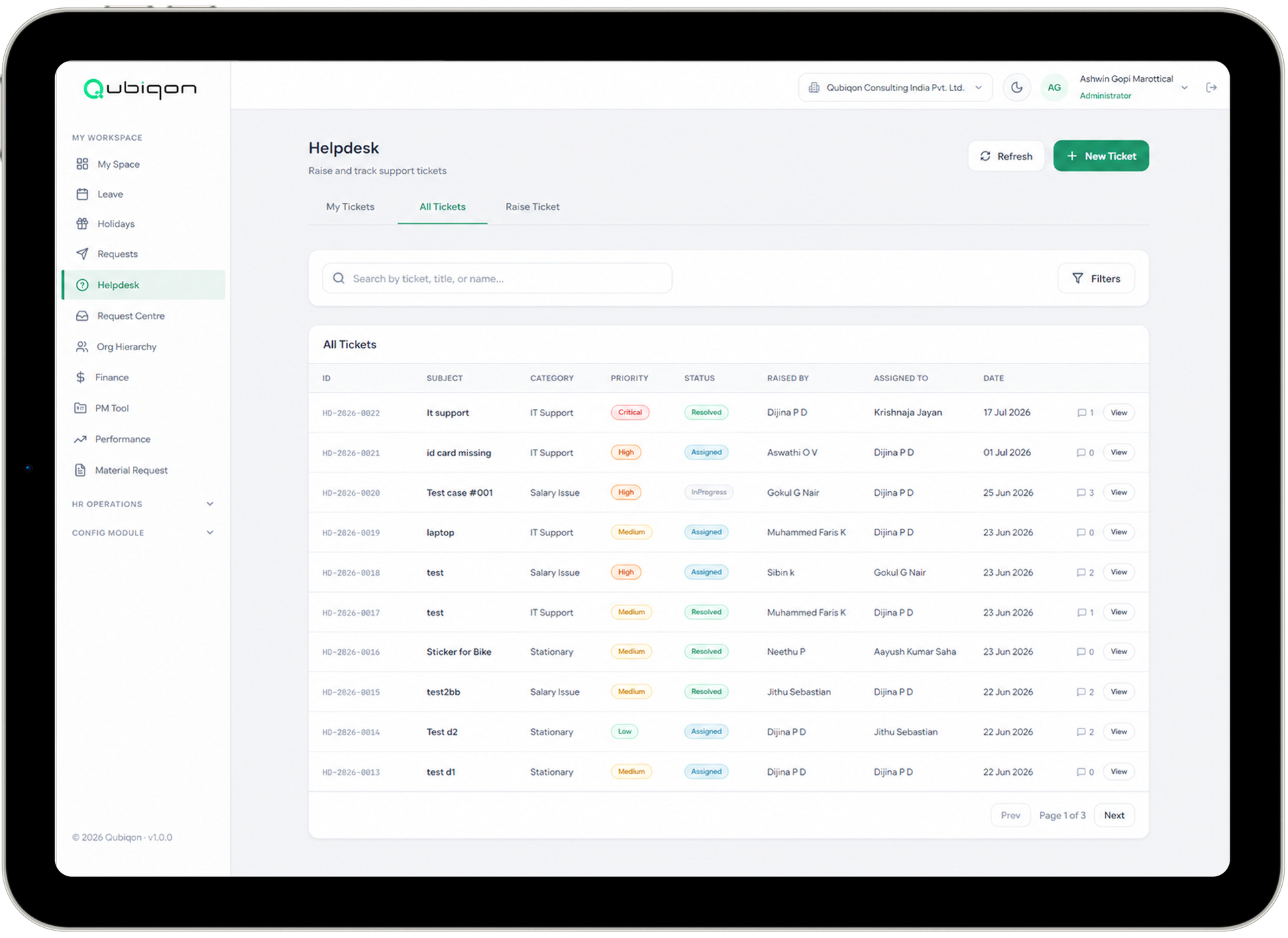 HRMS platform overview