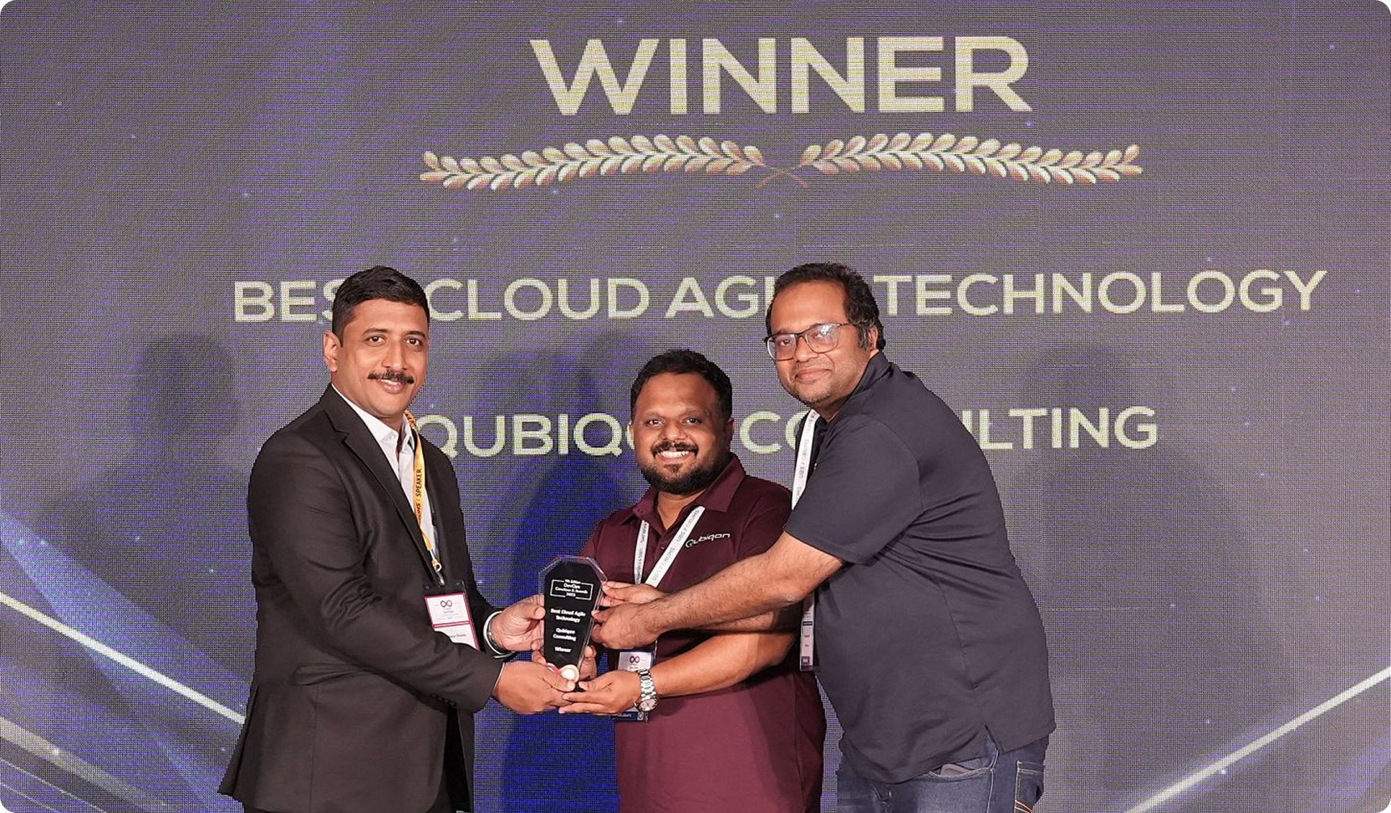 Best Cloud Agile Technology Award at the 9th Edition DevOps Conclave Awards