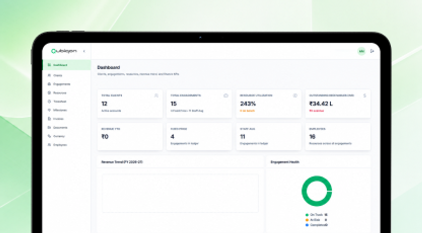 Project management dashboard