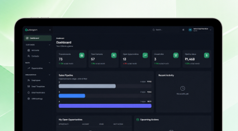 CRM dashboard