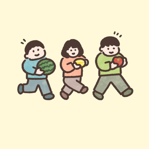 여름 과일 퍼레이드
