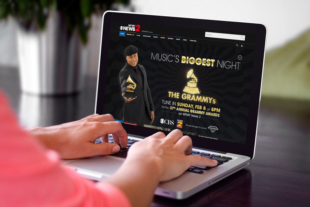 Grammy Awards Pushdown Ad