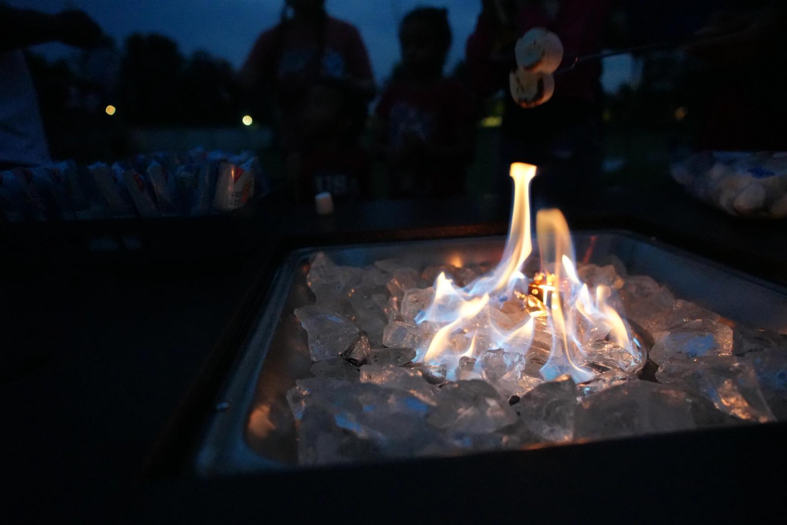 Small camp fire