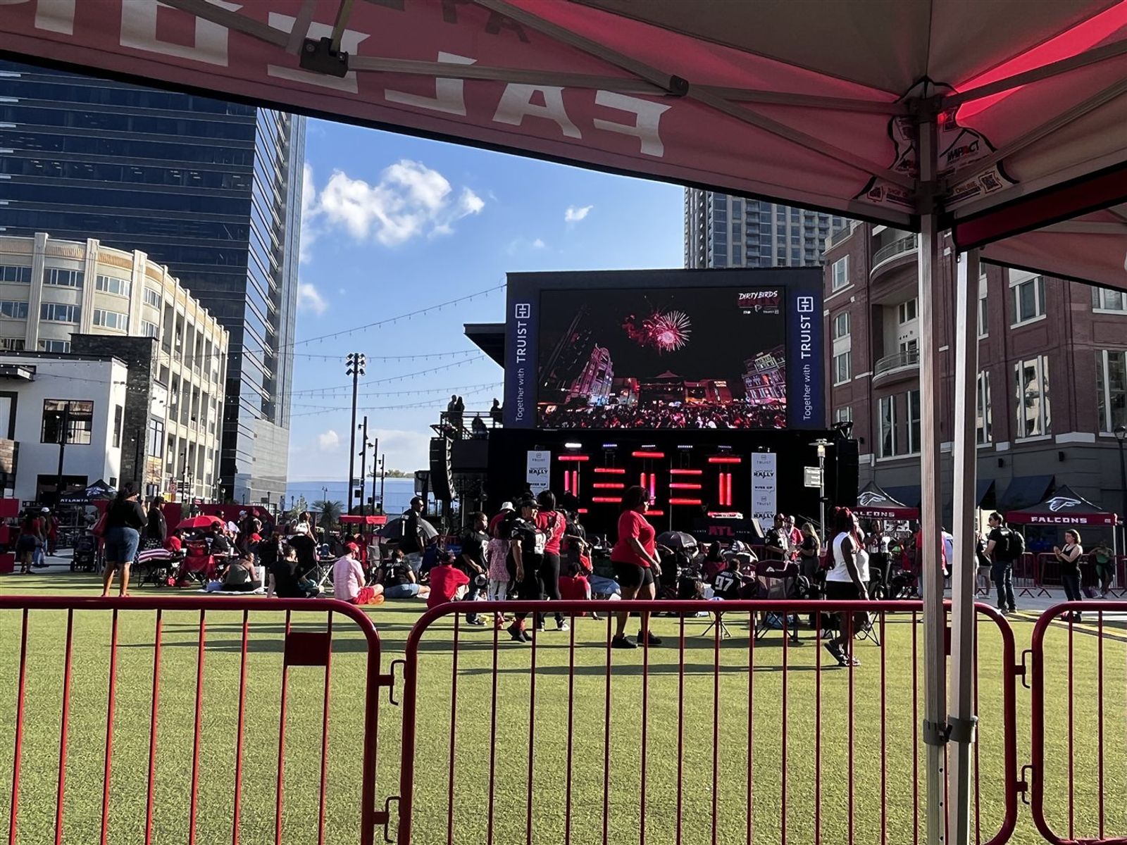 Outdoor event and production setup