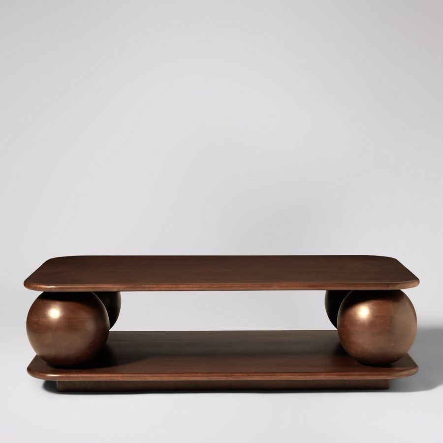 Coffee Table, Dark Brown Mango Wood