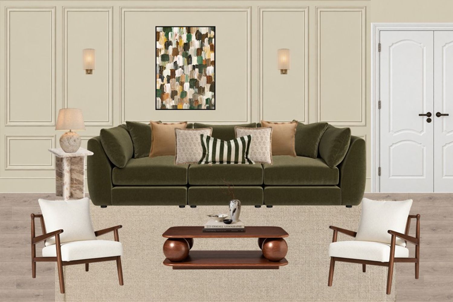 Moodboard 01  Warm Living Room with Collected Character