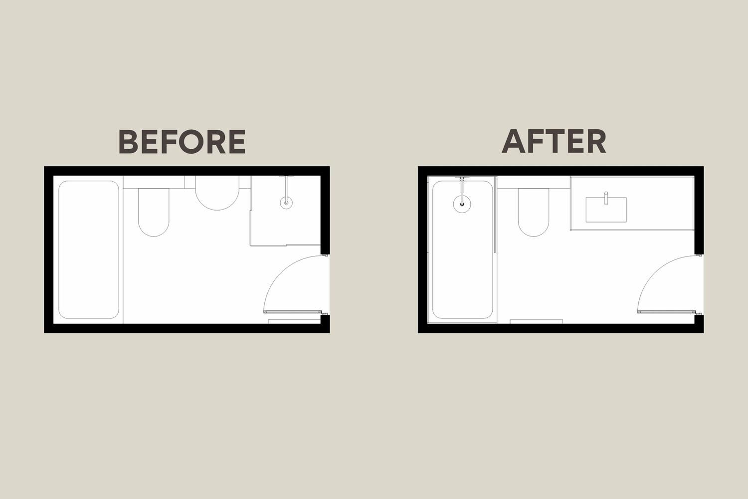 Contemporary Edinburgh Bathroom Design layout