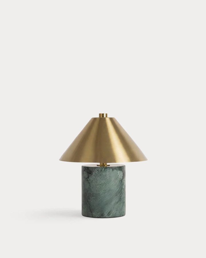 Marble and Metal Wireless LED Table Lamp Obely by The Masie