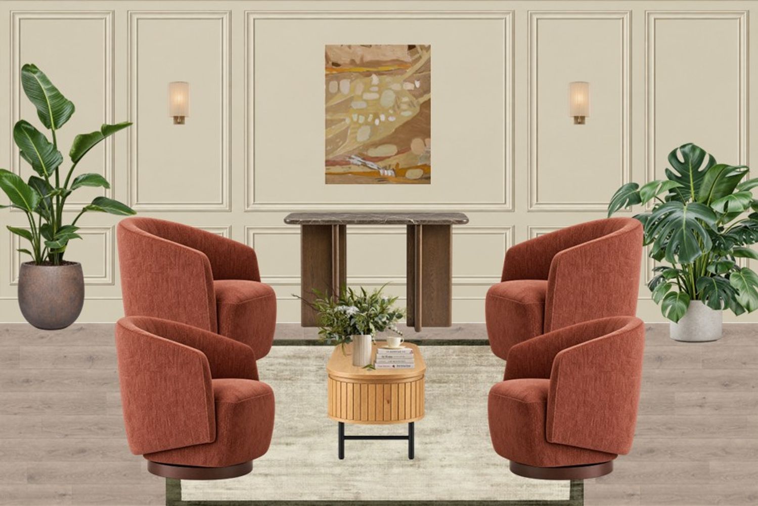 Moodboard 02  Warm Living Room with Collected Character