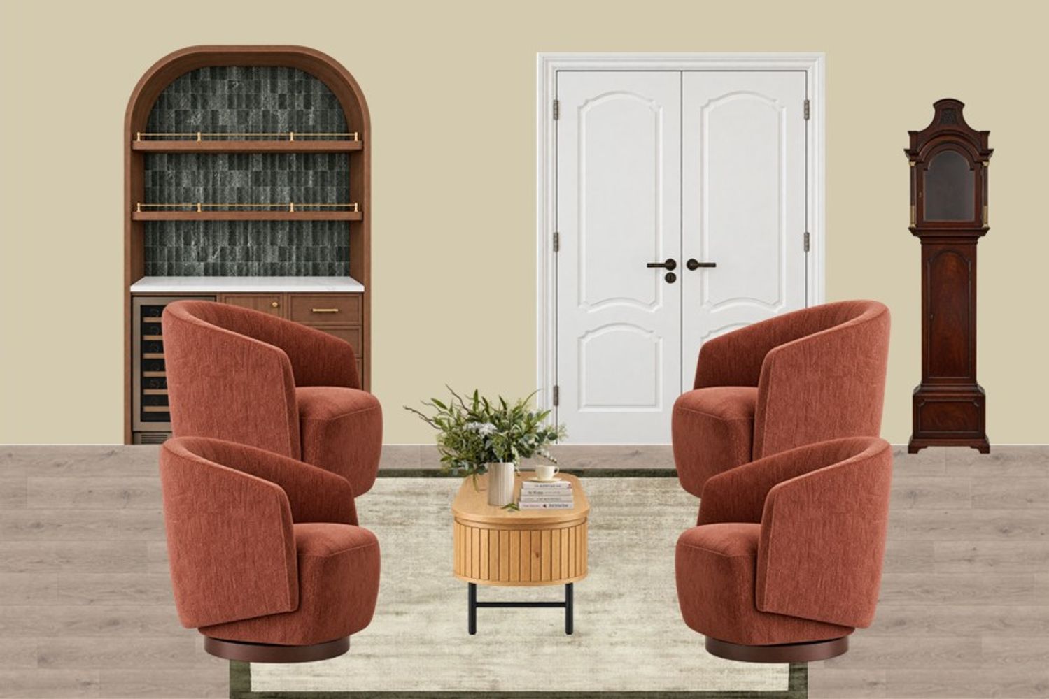 Moodboard 03  Warm Living Room with Collected Character