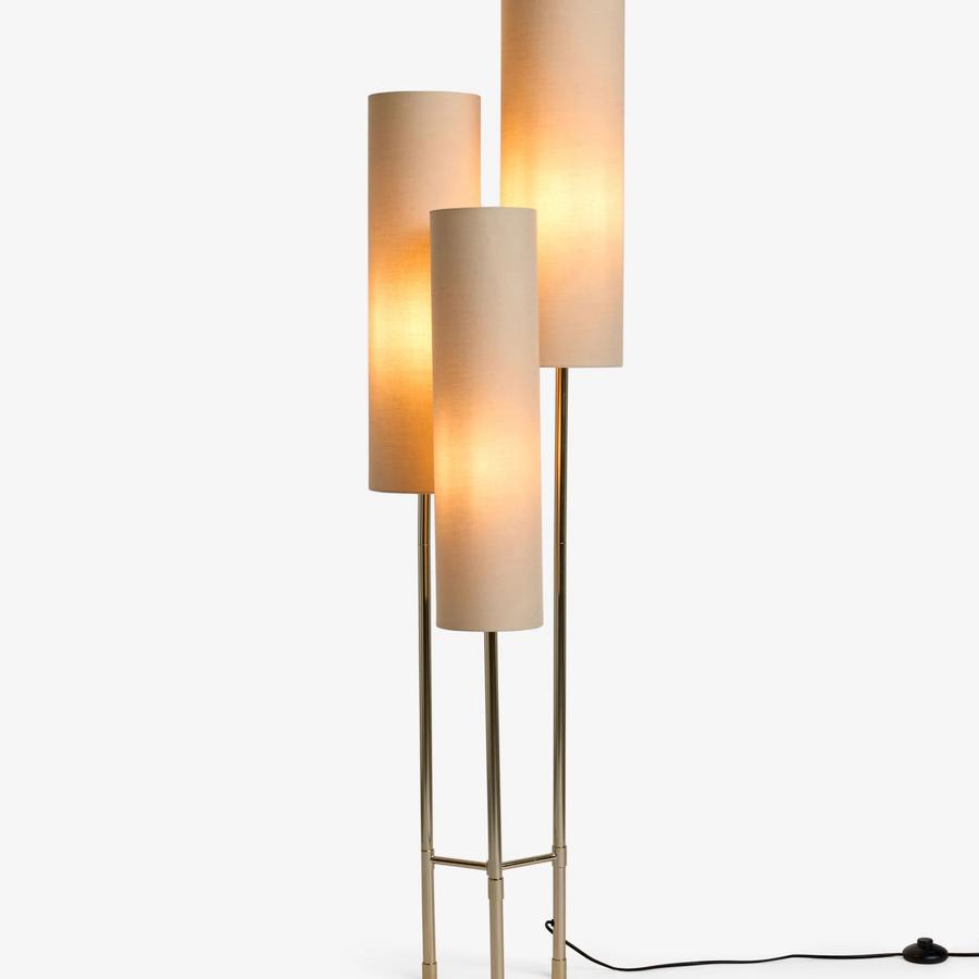 Champagne Gold Rico 3 Light Floor Lamp